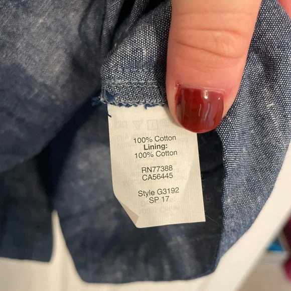 Madewell Chambray Cutout Cami Mini Dress in Classic Indigo - Picture 11 of 11